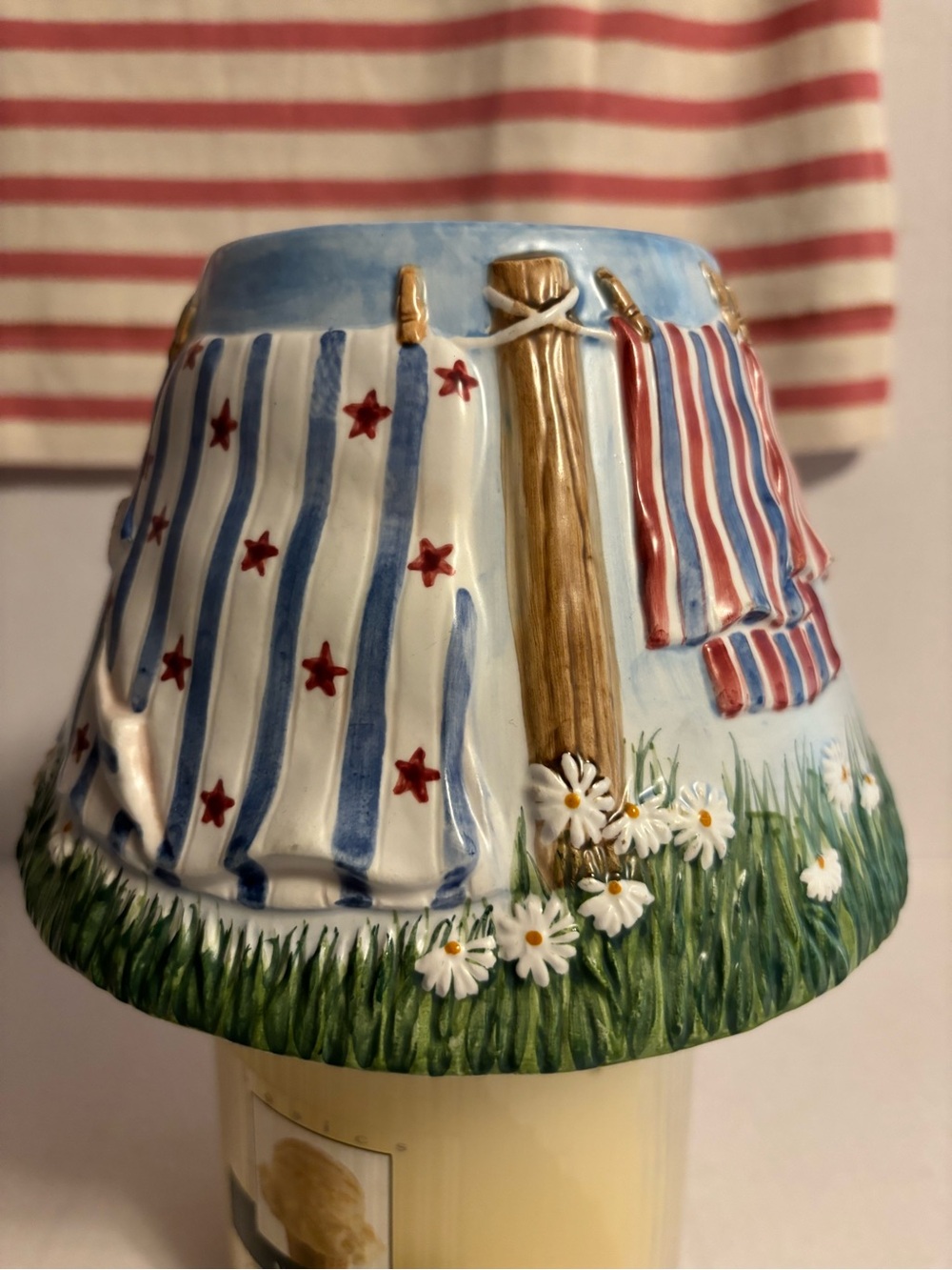 Yankee Candle White Ceramic Lamp Shade